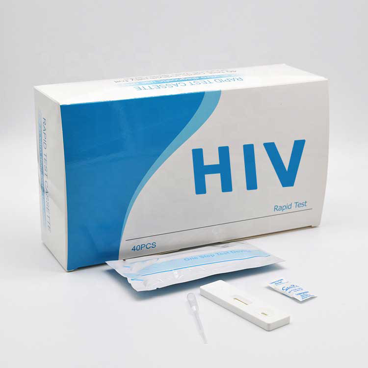 Hjelpemidler 1+2 engangs Blood Rapid Hiv Test Strip Kit