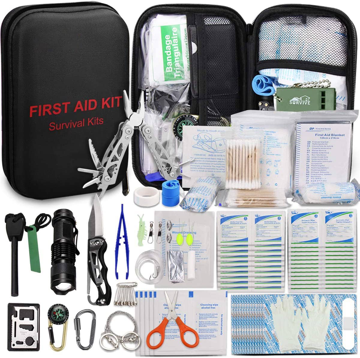 Black Hard EVA First Aid Little Case for Home