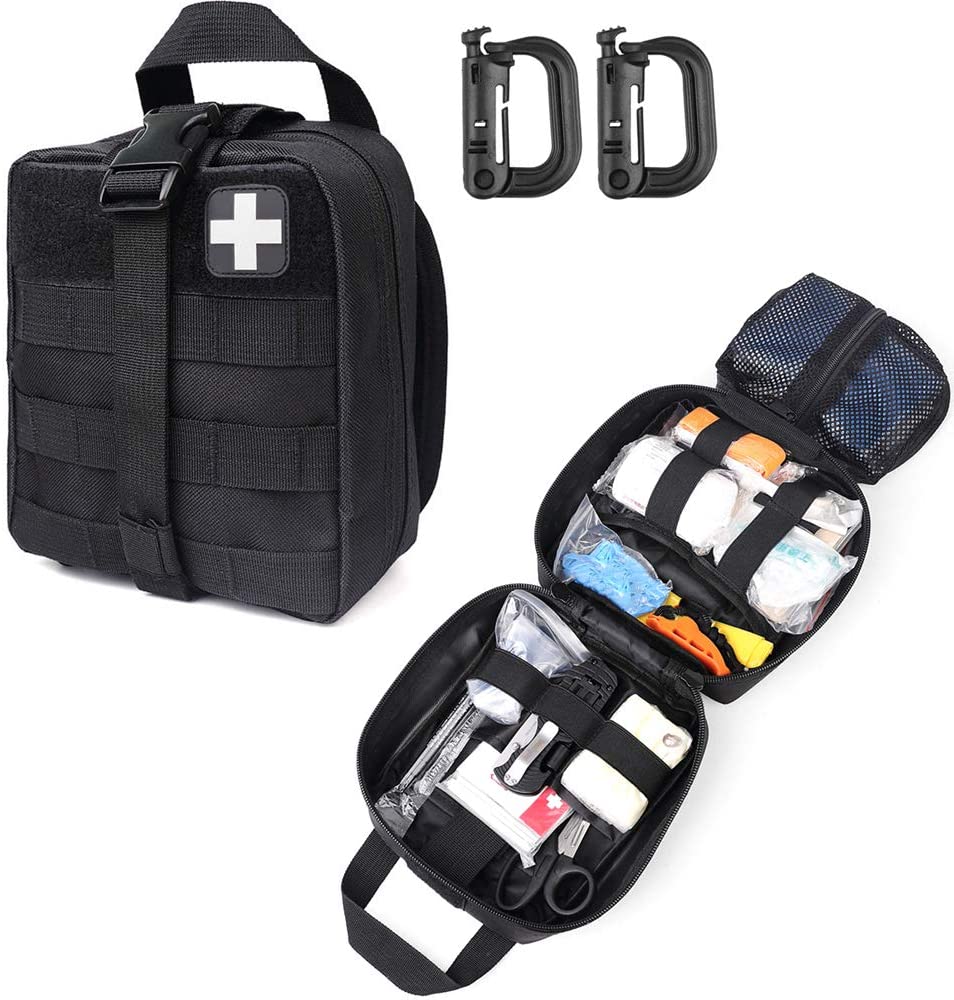 BlackTactical First Aid Military Medical veske inkluderer Røde Kors-lapp