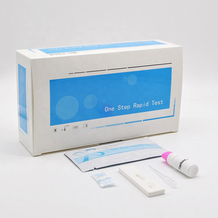 Engangs medisinsk Salmonella Tyfus Antigen Rapid Test Kit Kassett