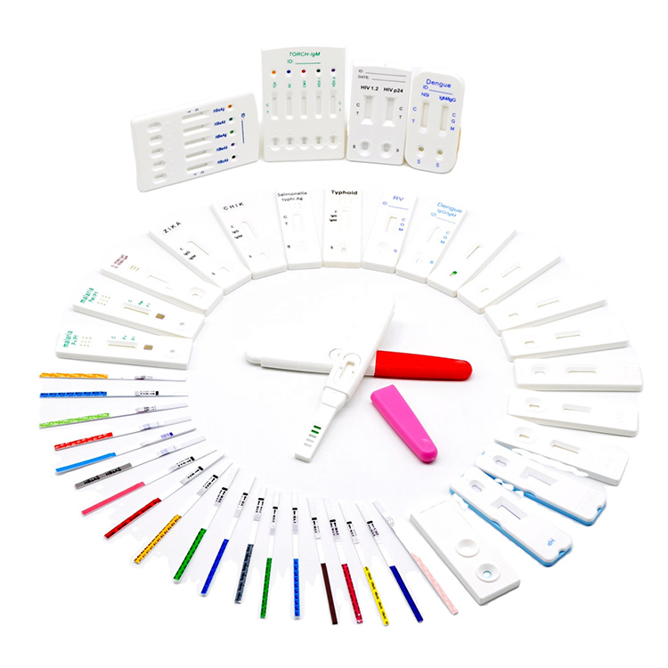 Medisinsk diagnostisk antigen med høy nøyaktighet og nøytraliserende antistoff Malaria Igg Igm Hiv Hcg Flus Pcr A+b Swab Rapid Test Kit