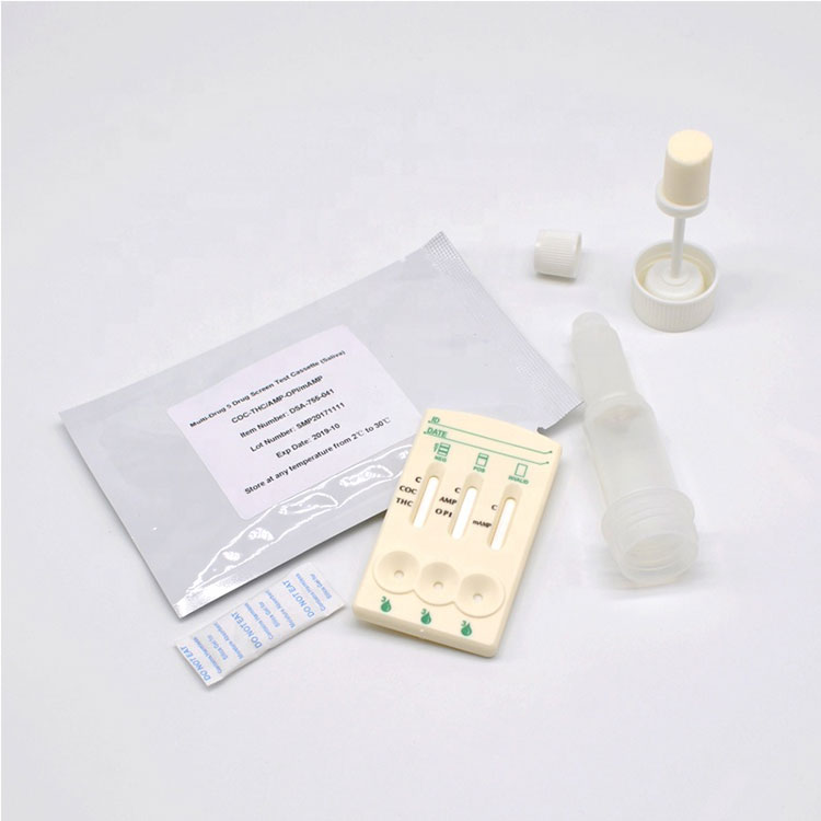 Rask One Step Spytt Multi Drug Test 5 i 1 Drug Test Panel